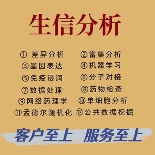 生信分析实验外包单细胞转录组测序代谢组蛋白组基因组科研服务