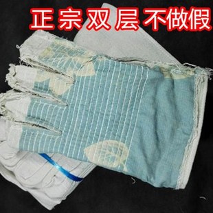 发耐磨加厚24道线工业防护电焊 双层全帆布e手套劳保用品手套批