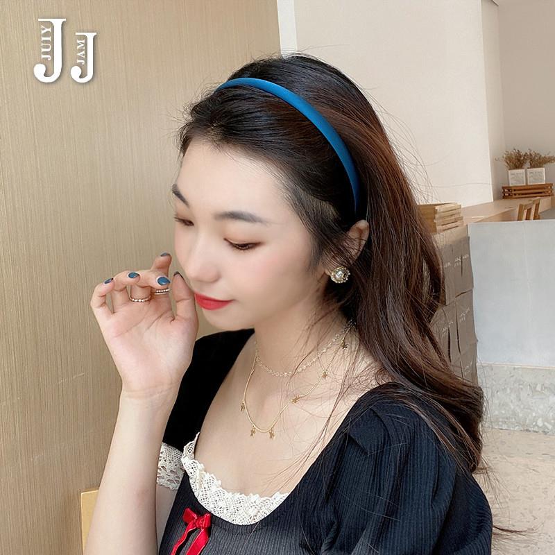 克莱因蓝色发卡发箍女时尚网红2025年新款高颅顶细边头箍发捆