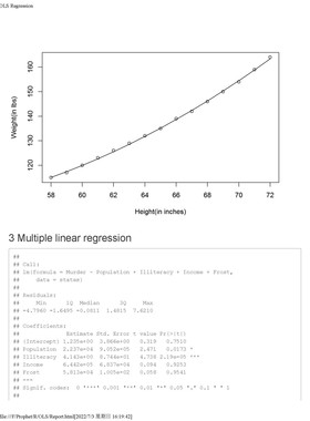 OLS回归/简单线性回归/多项式/多元线性回归/SPSS/R/Stata/SAS