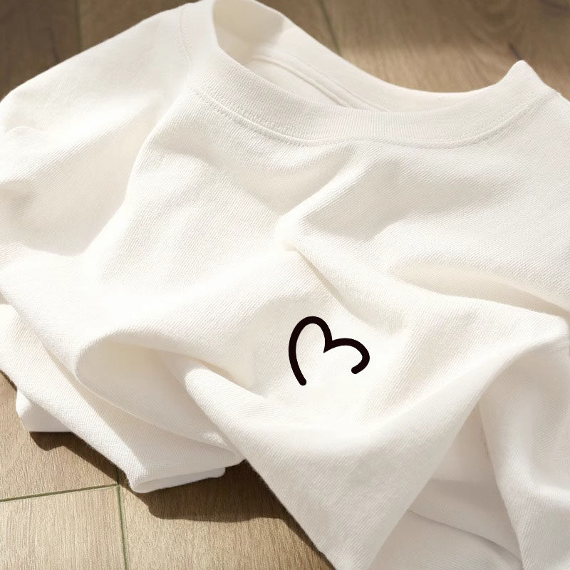 美式复古纯棉短袖t恤女装2026新款春夏季chic韩系穿搭打底衫上衣