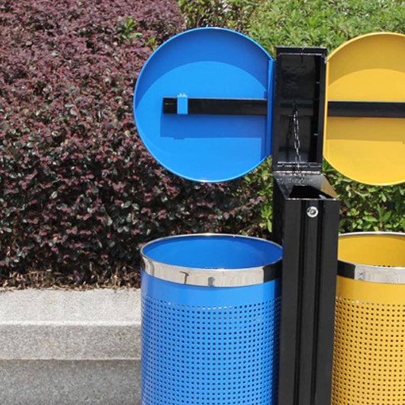厂家供应钢质垃圾桶公园小区分类垃圾箱环卫垃圾桶分类果皮箱