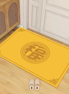 Cel圈绒防滑高级脚垫跨境玄关家用垫感垫子进门地入户门地毯黄色
