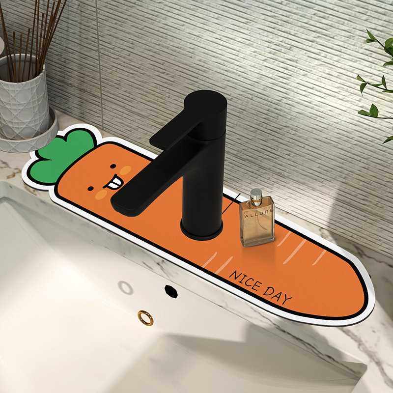 Flipkart垫家用洗手台防硅藻水龙头厨房泥垫卡通卫生间垫子防潮垫