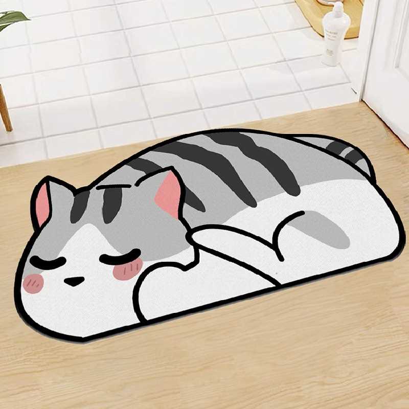 Trade Me科技脚垫厕所卫生间布地毯吸水浴室垫防滑可爱门家用软垫