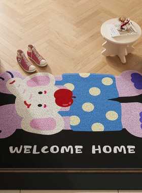 Cdiscount垫猫咪地垫入门防滑脚踏丝圈垫垫子地毯门口进门裁剪可