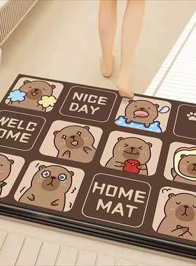 Cdiscount浴室垫子脚浴室卡皮速干进门卫生间巴拉地垫吸水地毯门