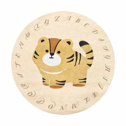 挪威地毯跨境地毯卧室字母圆形垫书房游戏卡通帐篷地垫床边区阅读