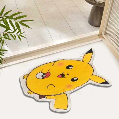 韩国毛绒羊绒浴室防滑感可爱地垫毯客厅家用卧室现货异形床边卡通