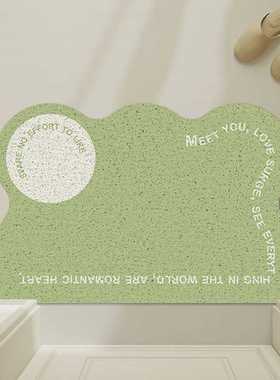 北欧耐磨现代可可垫垫简约入户门丝裁剪冲洗脚垫圈地耐脏家用