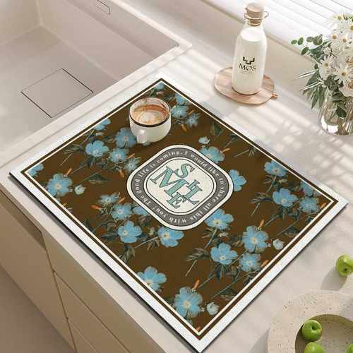 Cel厨房皮革咖啡机垫pvc垫打样干水杯支持垫子沥水垫速定制吸水