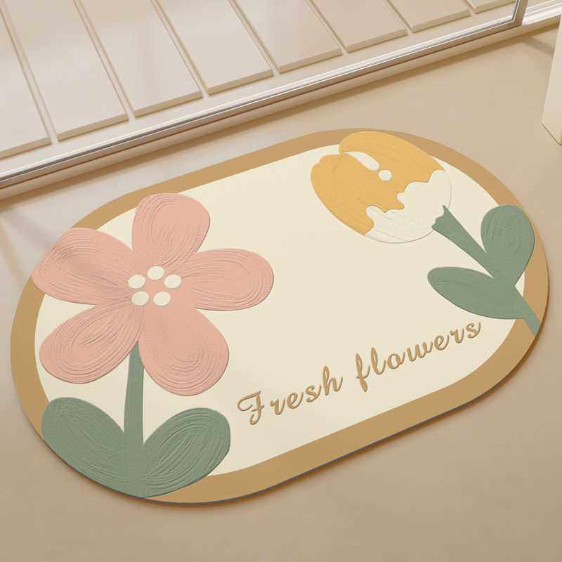 Mobile.de清新软硅藻垫防滑垫进门吸水浴室小泥地门口垫入户门家