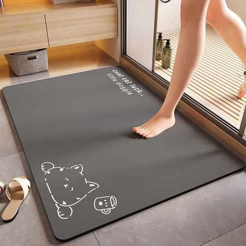 东南亚家用防滑卫生间吸水泥硅藻地垫脚垫速干简约门口脚垫浴室