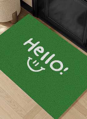 Wish高级刮泥简约入户门蹭家用感地垫文字丝脚垫土耐脏垫门口圈地