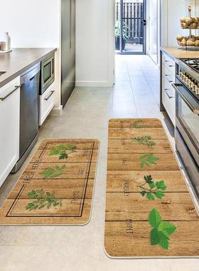 Casas Bahia吸油吸水入户门厨房花卉垫垫地垫装饰跨境节日长条地