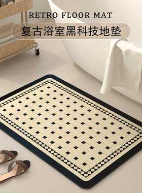 Reverb垫耐脏毯ins硅藻卫生间速干复古门口吸水厨房垫跨境泥地浴