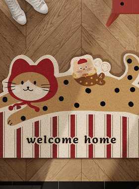 Cdiscount可入户门耐磨垫进门卡通脚垫圈地耐脏防滑新款地垫玄关