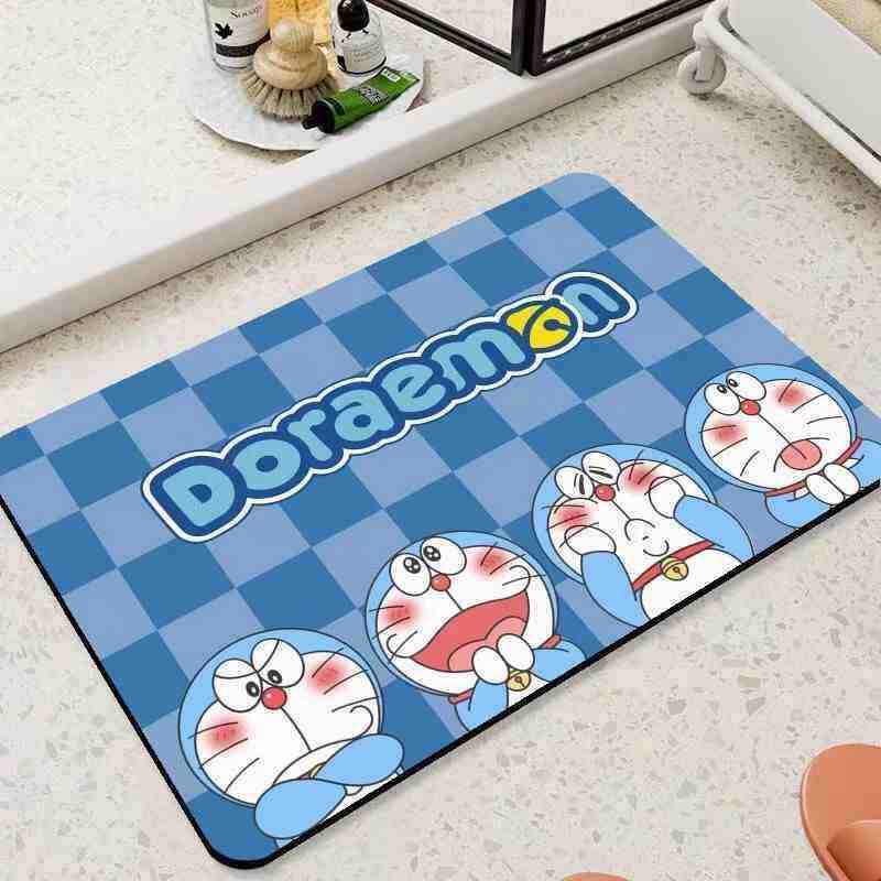 挪威吸水耐脏垫打理易硅藻泥地浴室卡通动漫速干地垫耐磨地垫家用