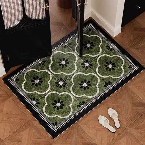 Jet耐脏脚垫门口脚垫地垫别墅美式刮泥复古玄关进门防滑丝圈入户