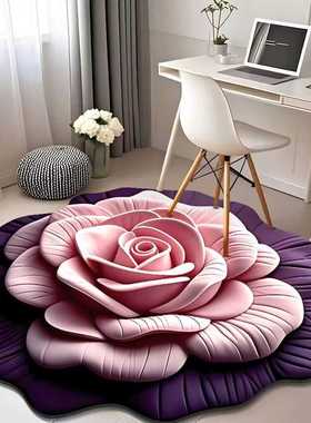 Casas Bahia吸水脚垫客厅防滑垫垫泥立体3D卧室厨房硅藻花卉浴室