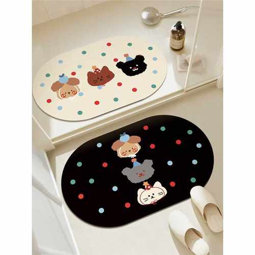 Allegro防滑脚速干垫门口浴室泥地厕所硅藻卫浴地毯垫垫子卫生间