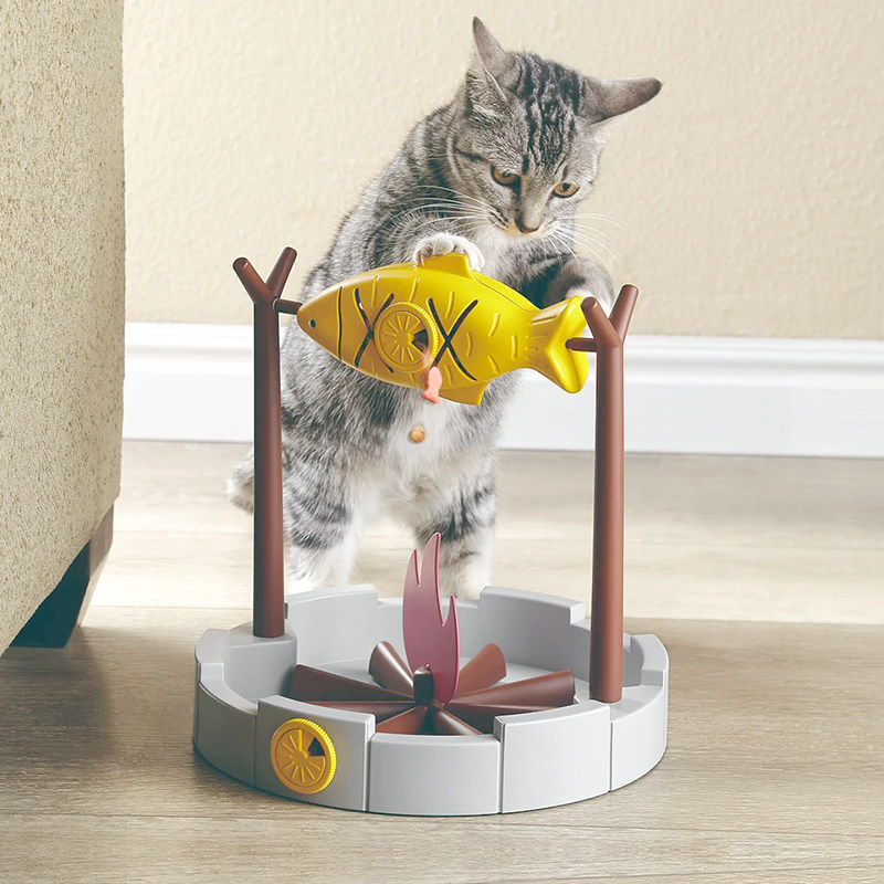 【烤鱼】猫咪漏食玩具图片