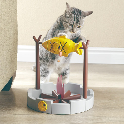 【烤鱼】猫咪漏食玩具