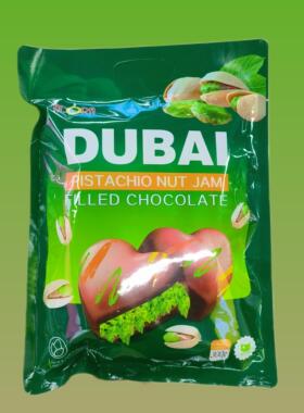 ADORA迪拜风味夹心巧克力300g袋装开心果酱解馋零食糖果巧克力