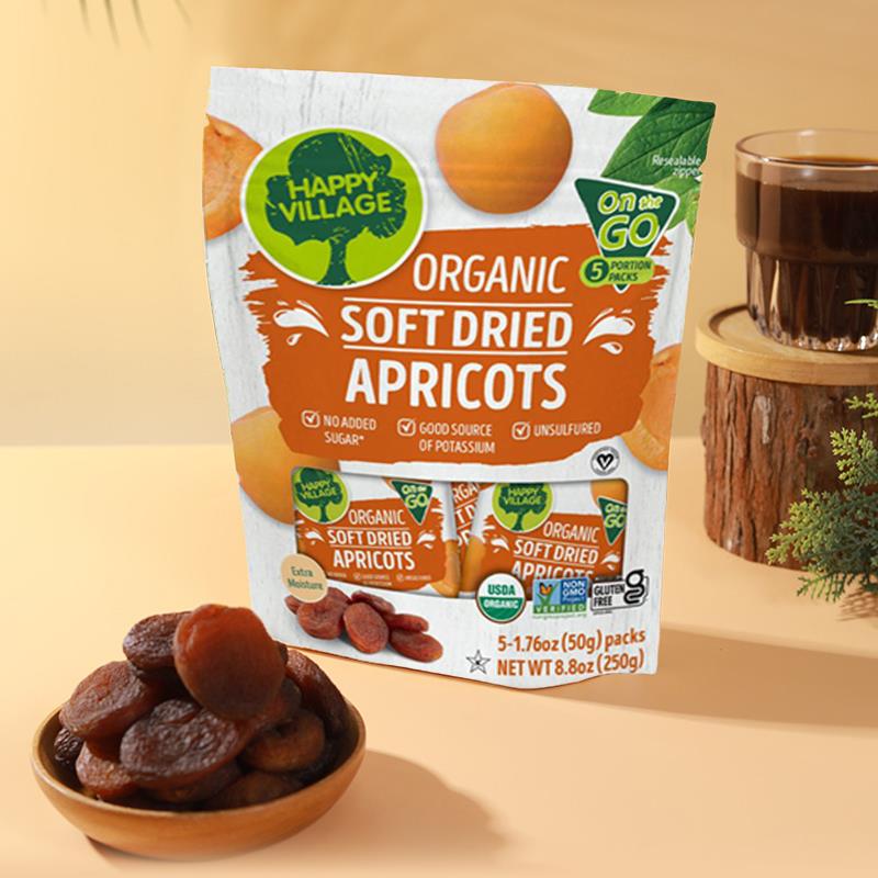 土耳其原装进口happyVillage双有机天然无花果干休闲零食杏干零食