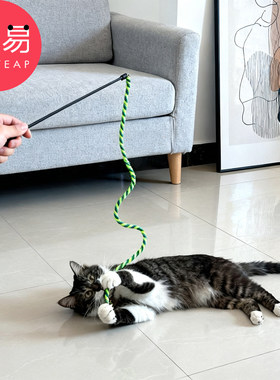逗猫棒/绳子A1pq808-猫咪玩耍逗猫棒逗猫绳长杆逗猫棒宠物用品