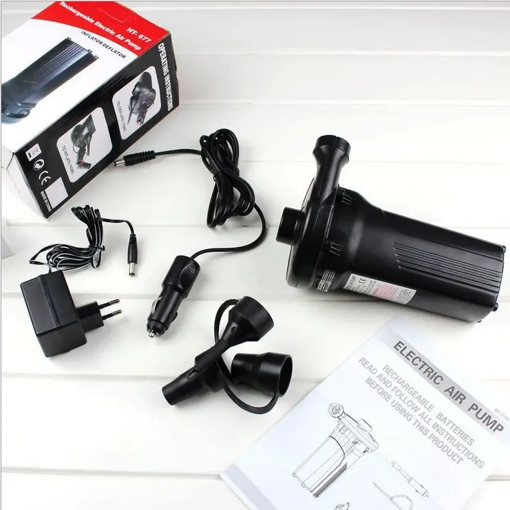 户外气垫床游泳池电动充气泵 家用车载充气泵 小型充气抽气蓄电泵