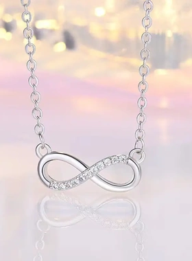 热卖甜美文艺微镶钻形锁骨链 时尚个性母亲节礼物项链