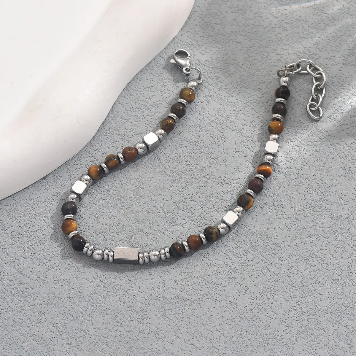 2024新款复古天然石小众设计串珠手串个性高级感百搭手环手饰