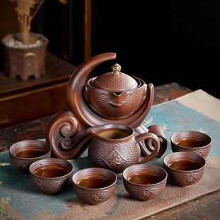 整套茶具懒人家用简约办公创意冲茶器陶瓷L半全自动泡茶器茶壶茶