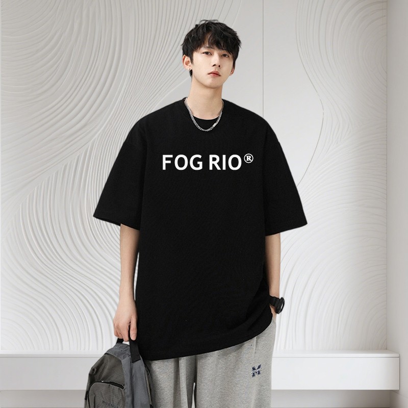 FOG RIO2025新款潮牌原创重磅设计情侣款男女同款纯棉短袖T恤6