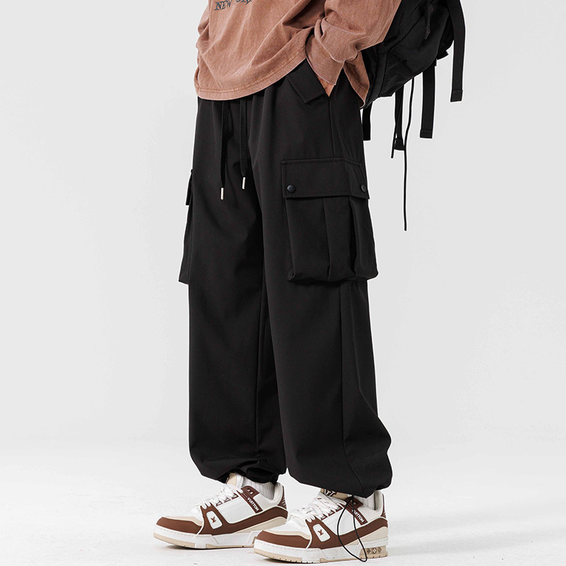 fzso新款工装裤子男女同款直筒伞兵机能登山美式休闲长裤