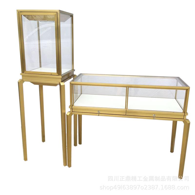 商场珠宝首饰柜展示柜不锈钢抽拉式展柜玉器钻石陈列柜台工厂