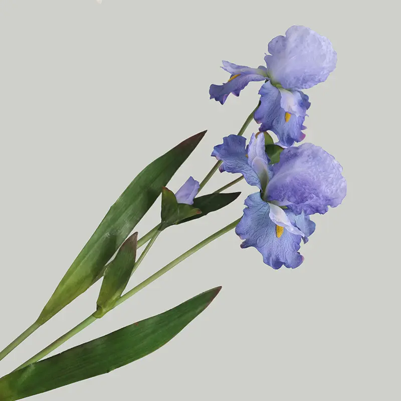 空间美陈摆件油画鸢尾花 橱窗造景布置蓝紫色爱丽丝假花仿真绿植