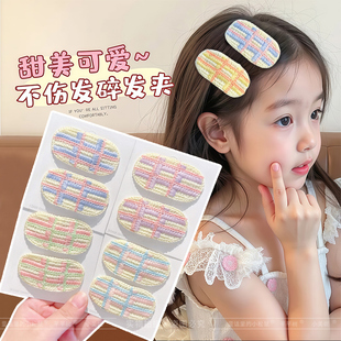 秋冬少女编织发夹女孩前额侧边刘海夹儿童碎发不伤发发卡宝宝发饰