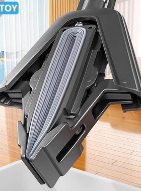 德国KSTE海绵拖把2025新款家用一拖净干 干湿两用吸水免手洗胶棉