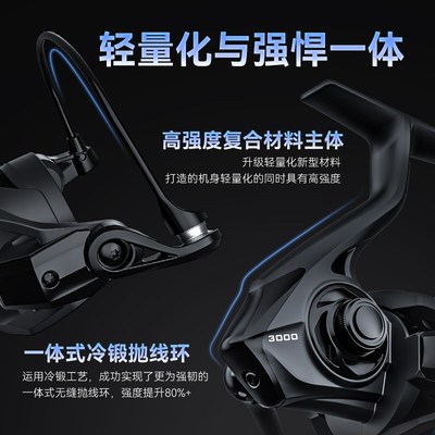 【泛叔叔】卡斯丁斯巴达3远投纺车轮浅用路亚大漠线杯海钓渔线轮