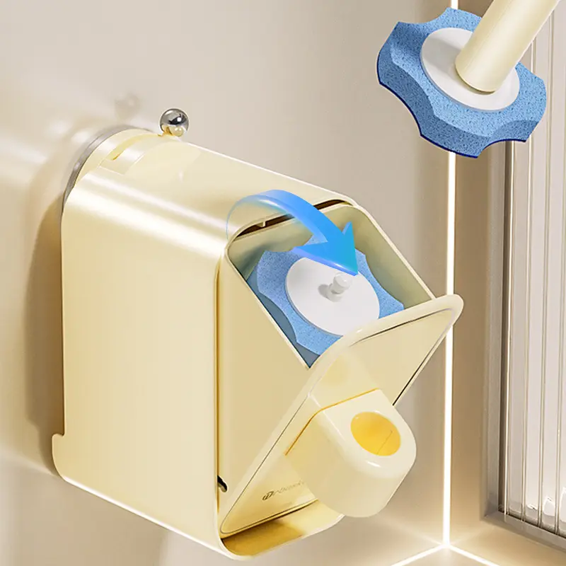 一次性马桶刷子死角挂墙式卫生间洗厕所刷带清洁液可抛替换刷头