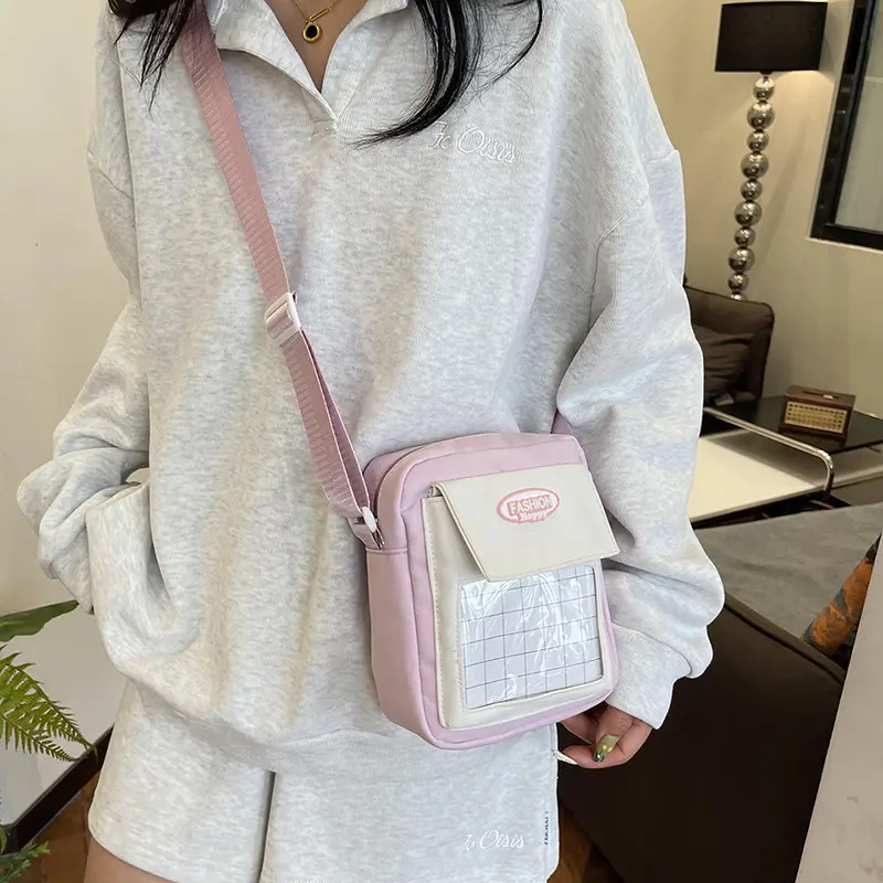 小清新拼色小挎包2025夏季新通用款女包