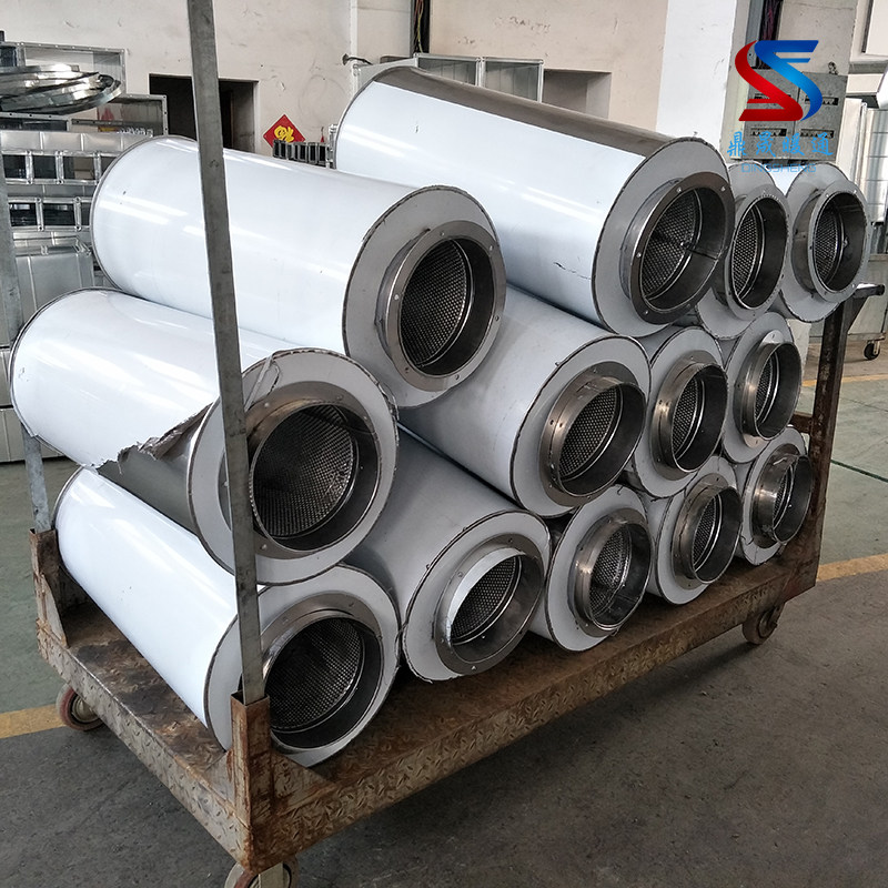 定制风机消声器镀锌通o风管道消音箱空调出风口排烟除尘降噪静压