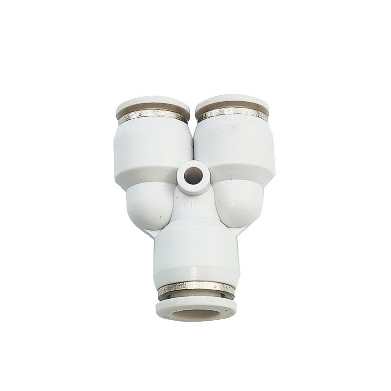 气动精品黑/白色快速接头三插叉Yt型三通PY6 PY8 PY10/12/14/4/16