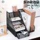 桌面金属抽屉文件架文件筐立式 收纳盒办公桌管理架多层资料文件栏