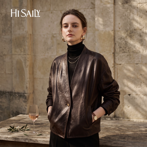 HisailyV领皮衣女款外套
