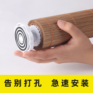 中式 饰中国风门帘 竹帘卷帘免打孔安装 竹窗帘家用升降隔断帘遮光装