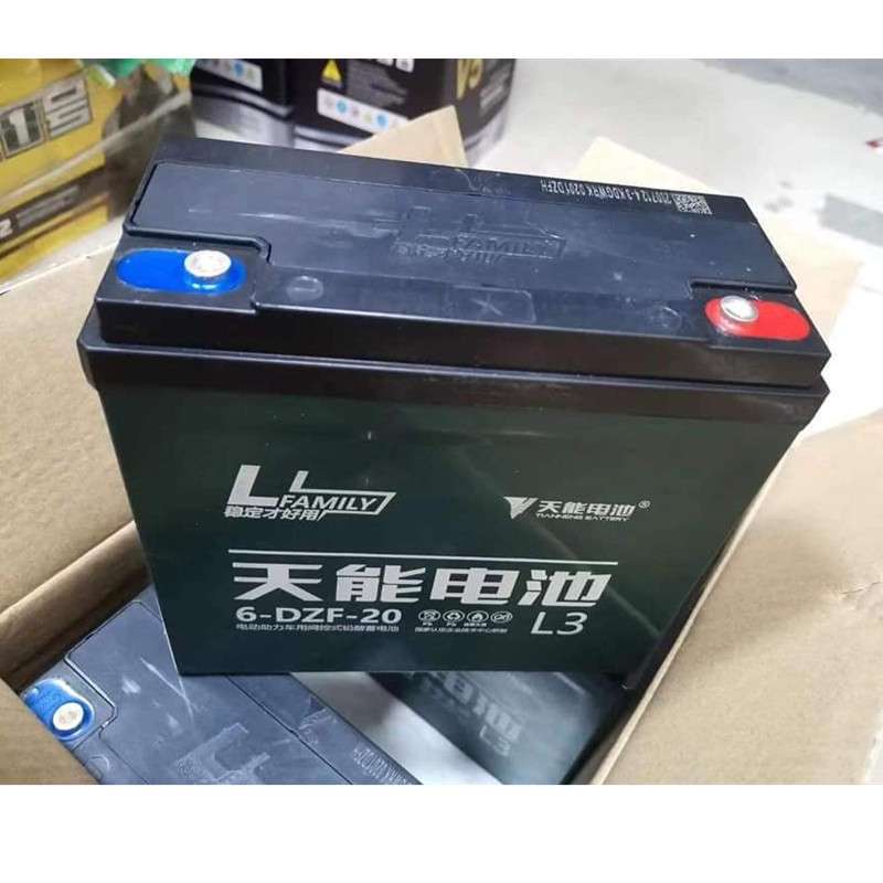 天能电瓶/蓄电池 6-DZF-20天能电池 12伏20安天能电瓶 运费到付