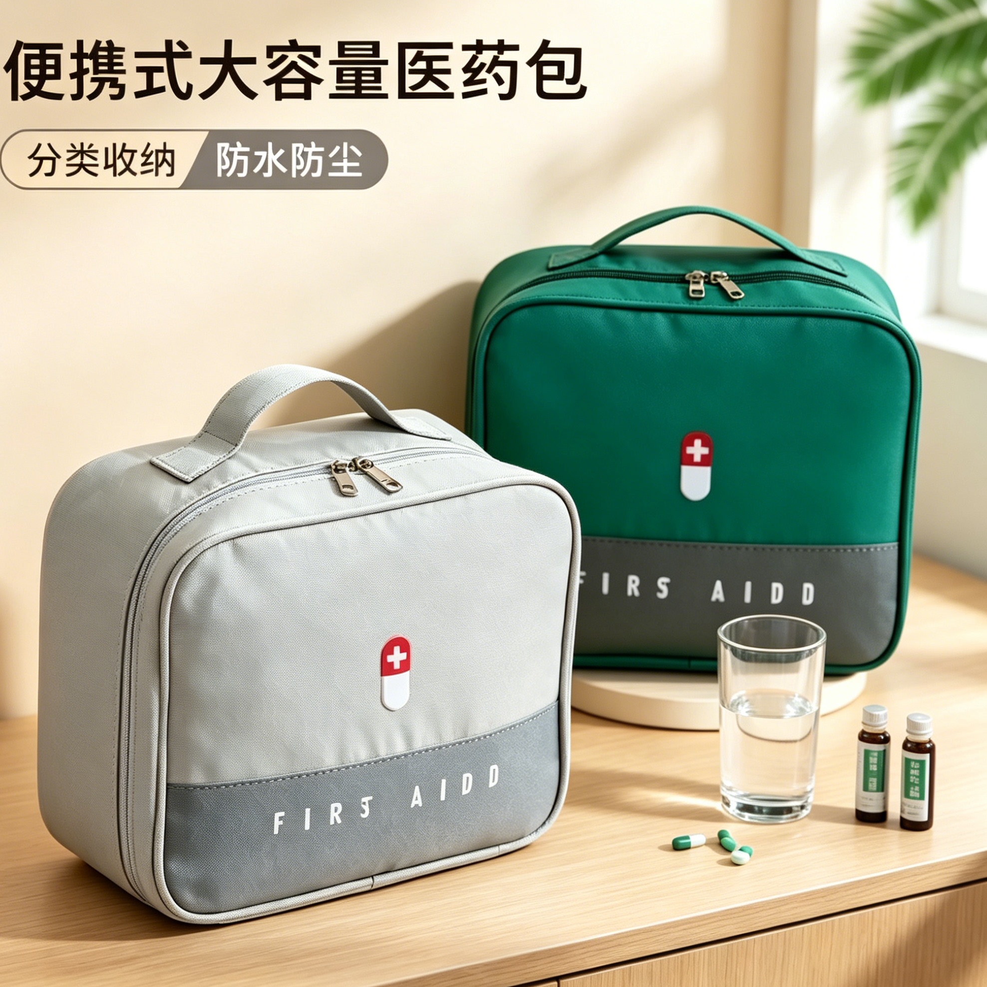 医药包便携家用旅行药物收纳包大容量医护医用急救药盒药品收纳包